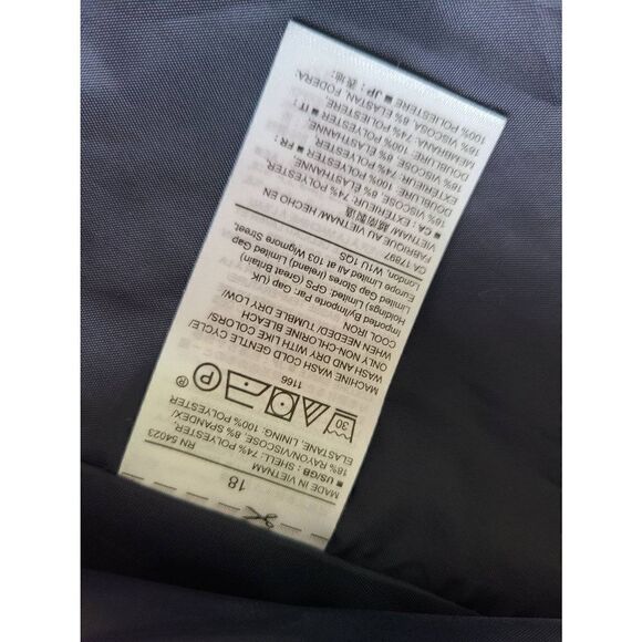 Gap Blazer‎ Women's Size 18 Navy Blue One Button Two Pockets Long Sleeve - Picture 3 of 4